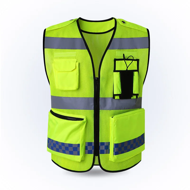 

Motorcycles Jacket Reflective Vest Traffic Warning Safety Protective Coat Administration Vehicle Fluorescent Clothing Printable