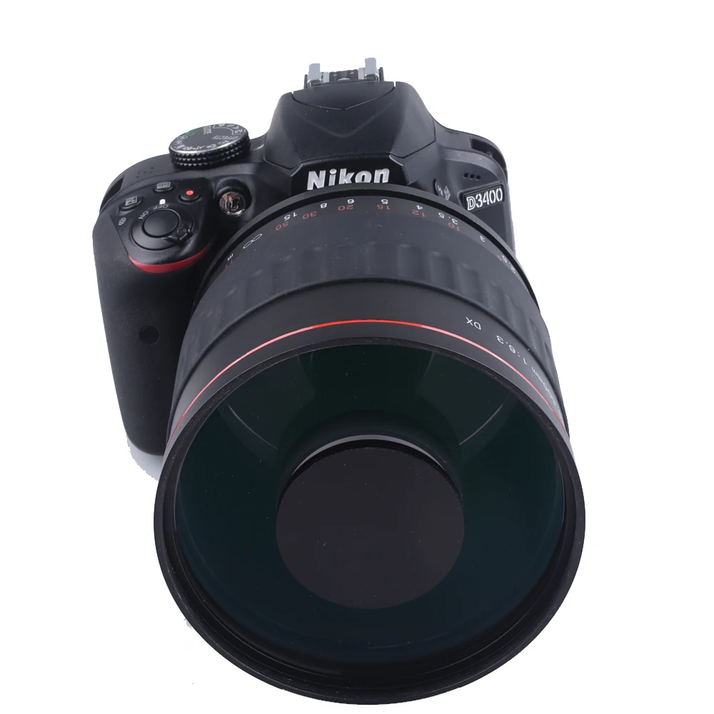 Lightdow 500 мм F6.3 ручной фиксированным фокусом телефото стеклами+ крепление-адаптер T2 кольцо для Canon Nikon Pentax sony цифровых зеркальных камер