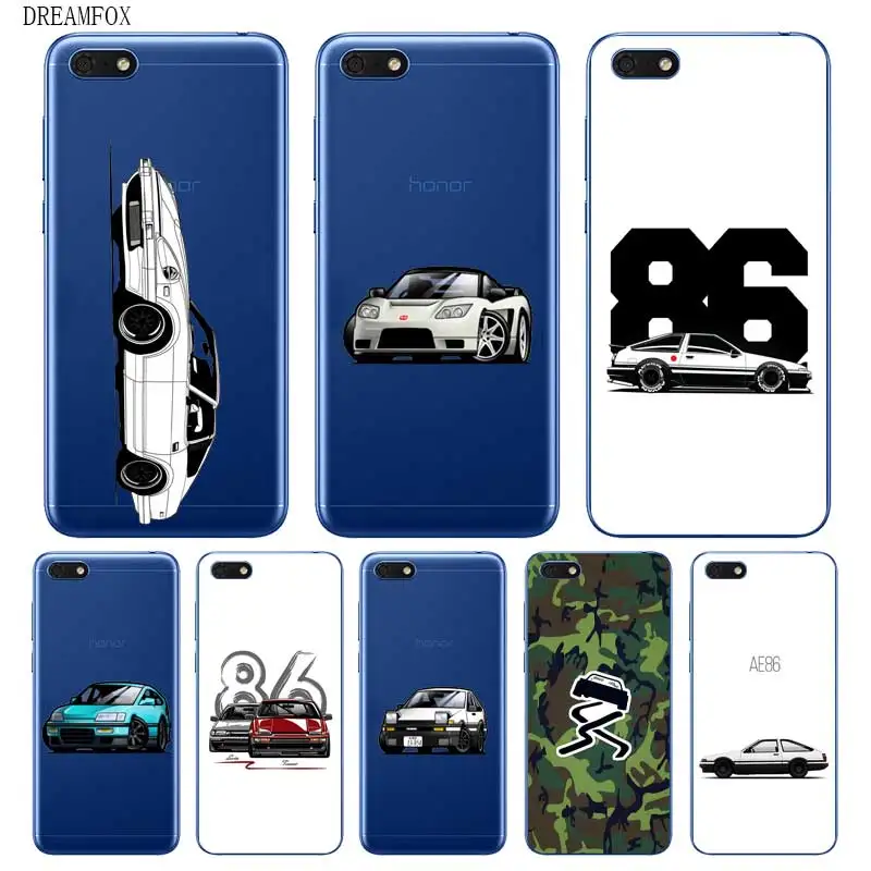 N242 Ae86 суровых автомобилей Мягкие TPU силиконовый чехол для huawei Honor 8C 8X9 10 20i V10 V20 Note10