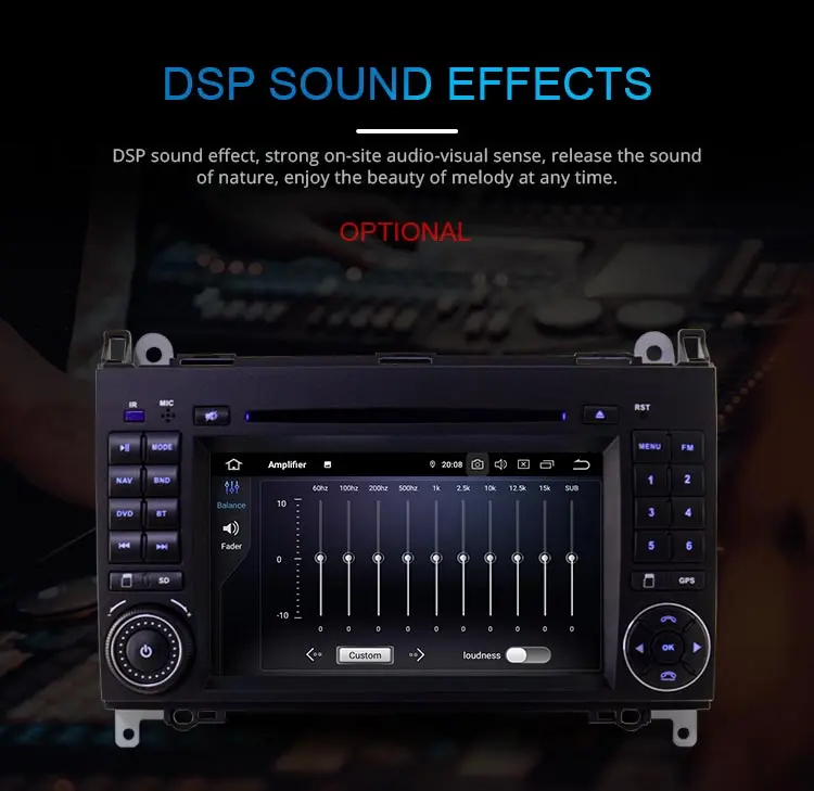 Cheap JDASTON 2 Din Android 9.0 AutoRadio Car DVD GPS Head unit for Mercedes Benz B200 B Class W169 W245 Viano Vito W639 Sprinter W906 4