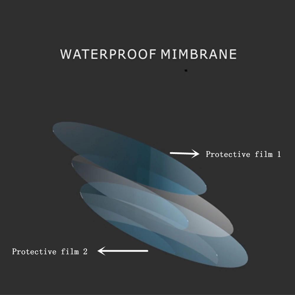 2Pcs/Set Rainproof Anti-Fog Car Rearview Mirror Film Nano Rain Shield Replacement Window Clear Protection Nano Safety Drive