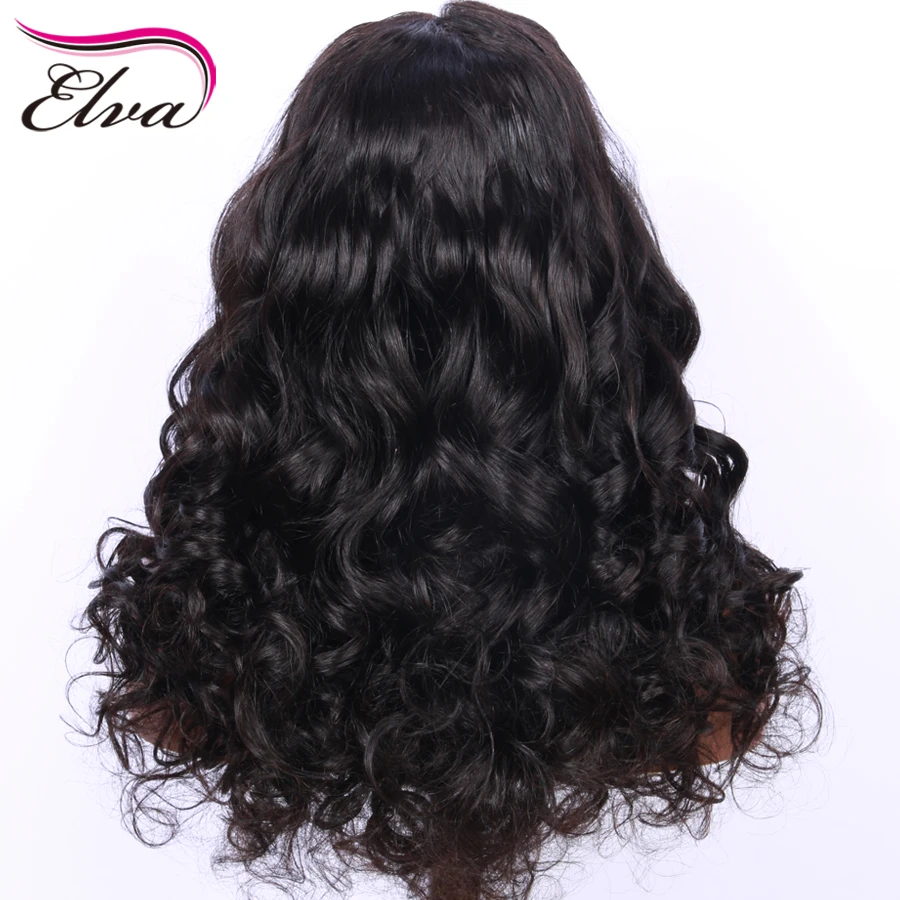 Волосы ELVA 150% Плотность 13*6 Синтетические волосы на кружеве человеческих волос парики с детскими волосами светлые бразильские парики Remy для черный Для женщин