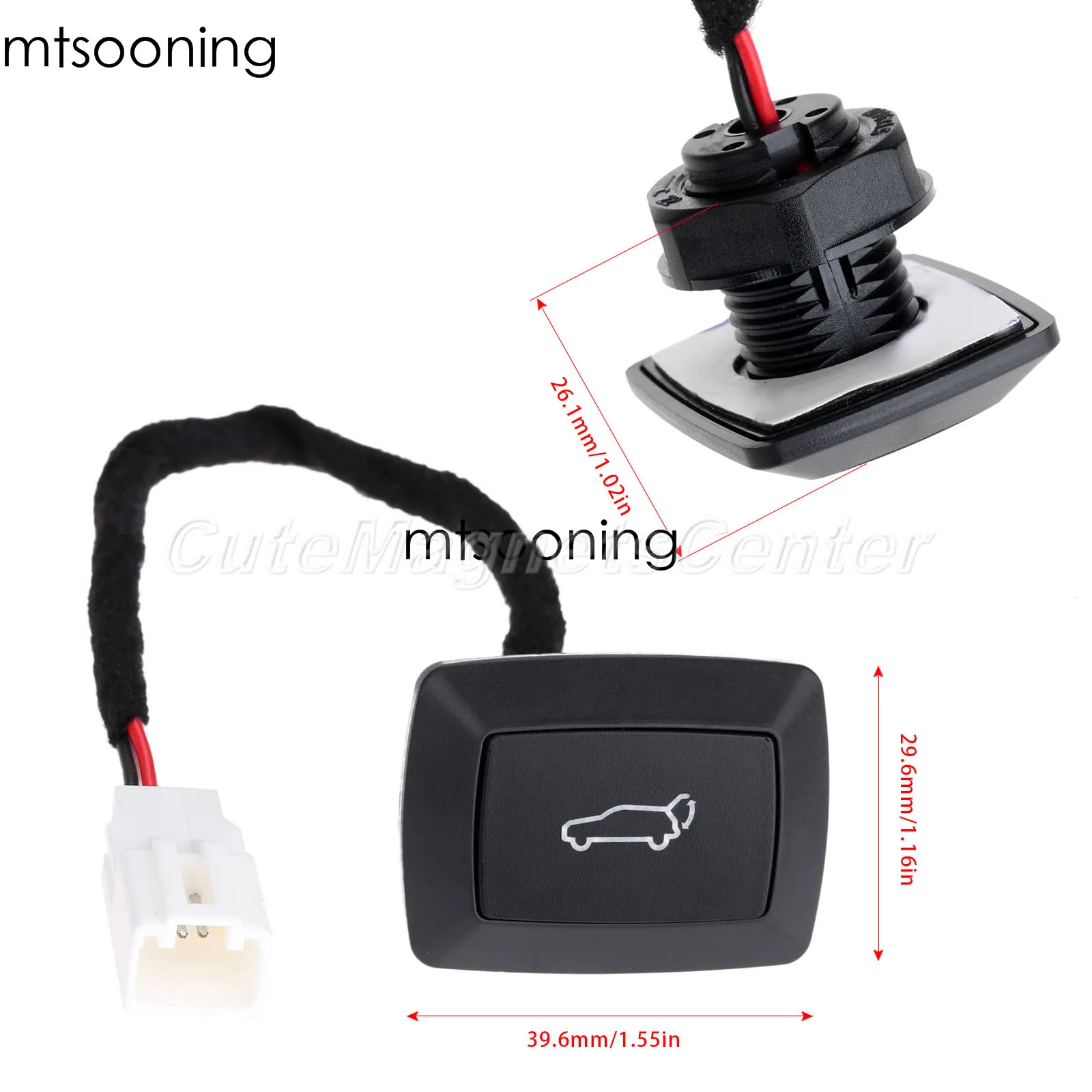 mtsooning Car Rear Trunk Door Light Switch Tail Door Lamp Switch for