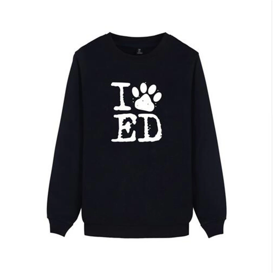 Мода ED Sheeran монолитные толстовки для мужчин/женщин зима Zachte kateen Hoge Kwaliteit Толстовка