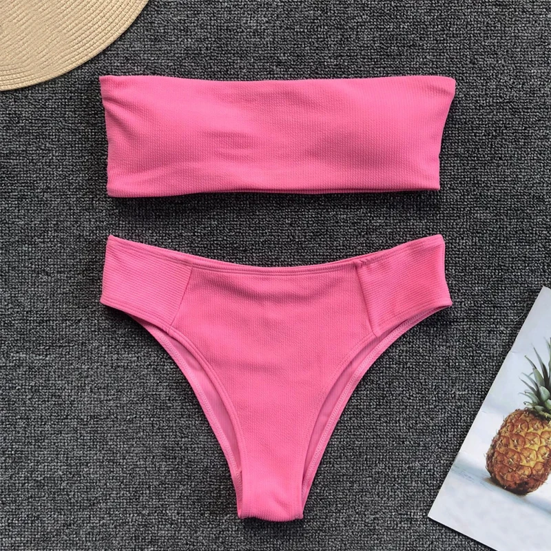 Желтый танкини дерзкий Бикини Низ maillot femme пляжная одежда мягкий синий бикини без бретелек купальный костюм комплект мини микро купальник