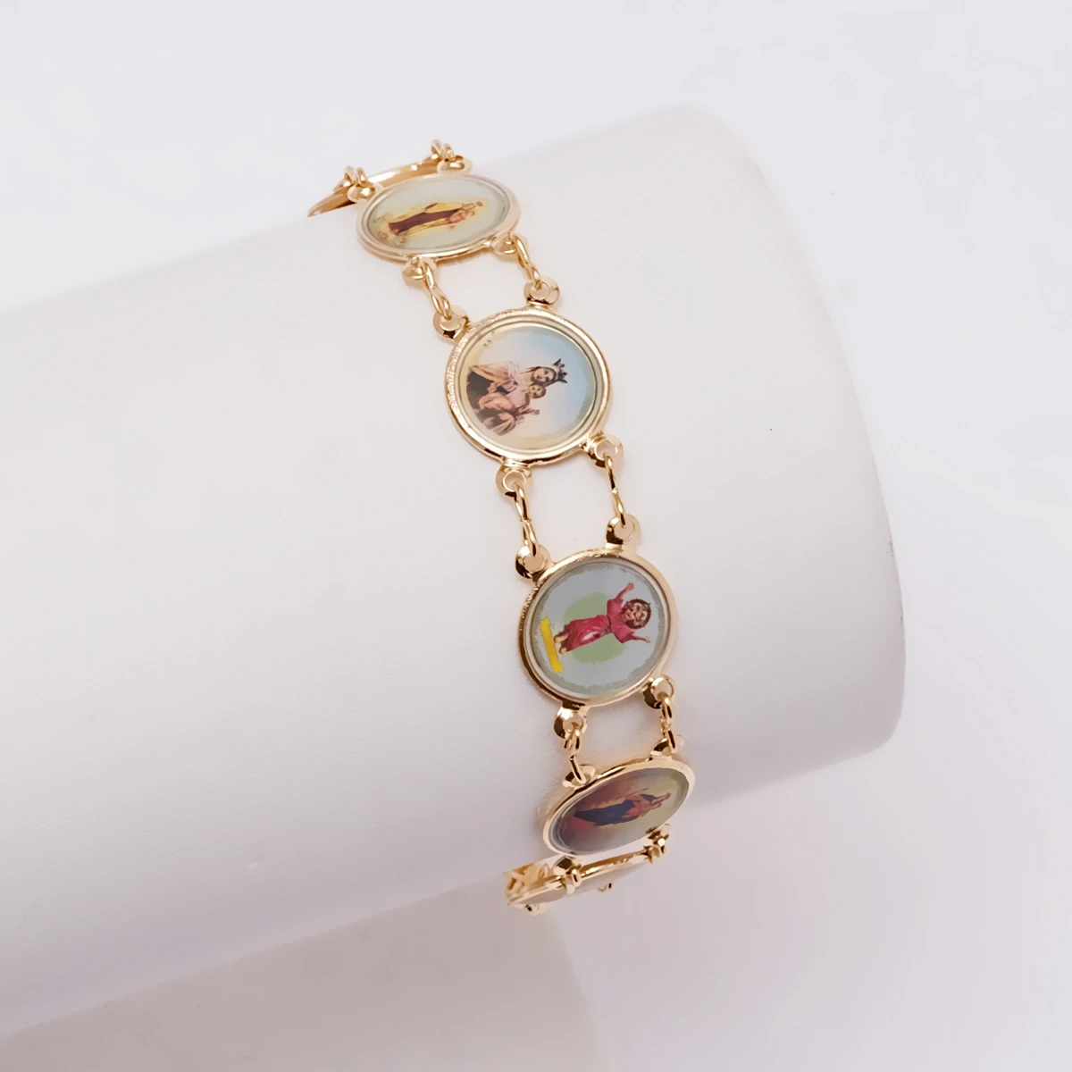 18K Gold Plated Gold Religious Bracelet (1)
