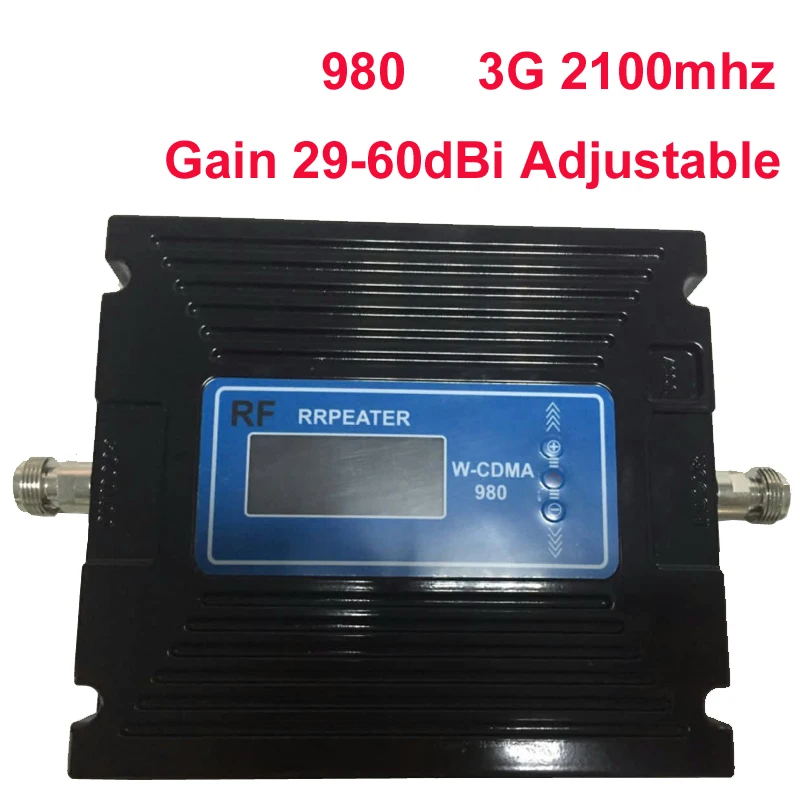 29 60dBi Регулируемая функция ЖК дисплея 3G booster 2100Mhz Booste повторитель 27dbm WCDMA