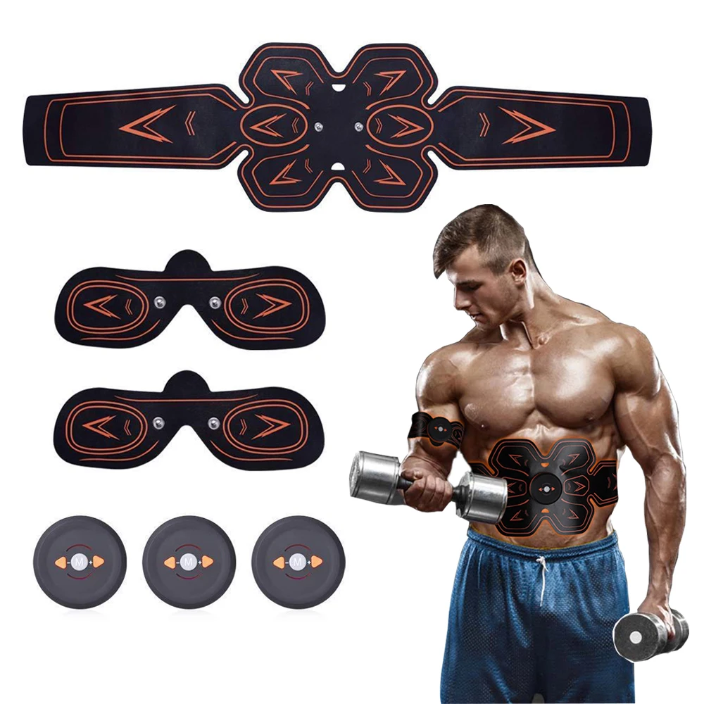 Muscle Stimulator Abdominal EMS Belt Trainer rechargable wireless Smart Fitness Electric muscle exerciser machine for body