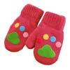 TELOTUNYPlush и бархатные теплые перчатки для осенне-зимних рукавиц детские зимние перчатки От 1 до 6 лет Детские вязаные перчатки Z0828 - Цвет: d