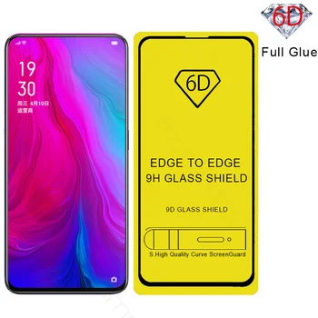 

100pcs/lot 6D Full Glue Tempered Glass For OPPO Reno 10X A7n A5s F11 Pro A7 A7x R15X RX17 Neo Pro Coverage Screen Protector Film