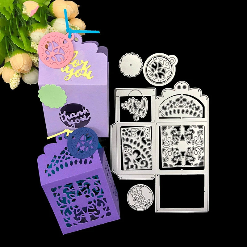 

Gift box Dies Metal Cutting Dies Stencil for DIY Scrapbooking album Decorative Embossing Craft Dies Cut Paper Cards Tool