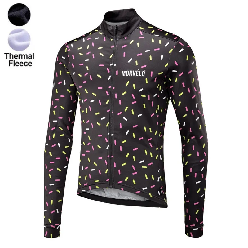 

2018 morvelo Winter thermal fleece Cycling Jersey Men Clothing Long Sleeve Bicicleta MTB Maillot Ropa Ciclismo Hombre Ciclismo