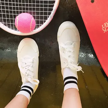 

QWEDF Skateboarding shoes for women Outdoor Casual Classic Canvas Anti-Slippery Sneakers Low Top Sports canvas shoes N3-60