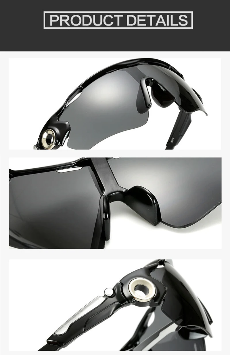 Outdoor Cycling Sunglasses Sprot Bike MTB Mountain Bicycle Glasses Motorcycle Fish Sunglasses Cycling Eyewear Occhiali Ciclismo -
