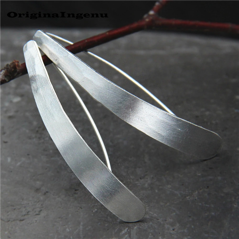 

925 Silver Earrings Vintage Jewelry Long Bar Pendientes Minimalism Charm Birthday Gift Oorbellen Brincos Earrings for Women