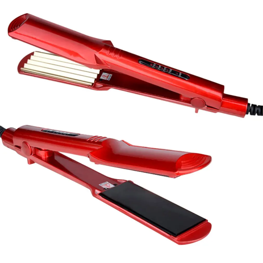 

Multifunctional Wet Dry Dual Use Hair Curling Iron Multifunction Corrugated Flat Iron Corn Plate Heated Roller/Hair Straightener