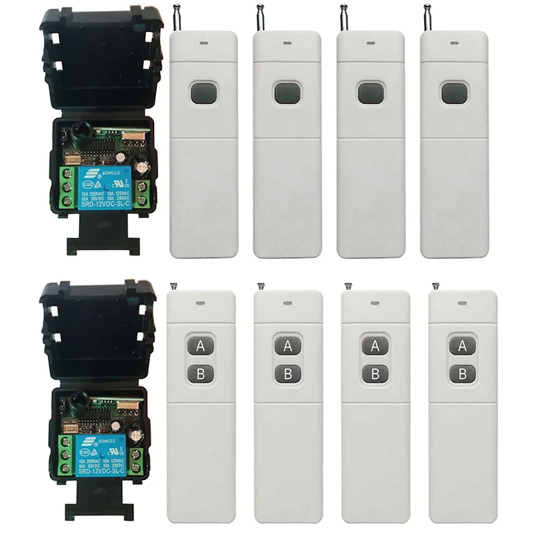 

3000M Long Range DC12V 24V 1CH 1 CH 10A RF Wireless Remote Control Switch System Transmitter+Receiver lamp/ window/Garage Doors