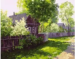

cioioil-T401 Spring in the village 40x50cm DIY Acrylic Paint By Number Kit Oil Painting Wall Decor On Canvas