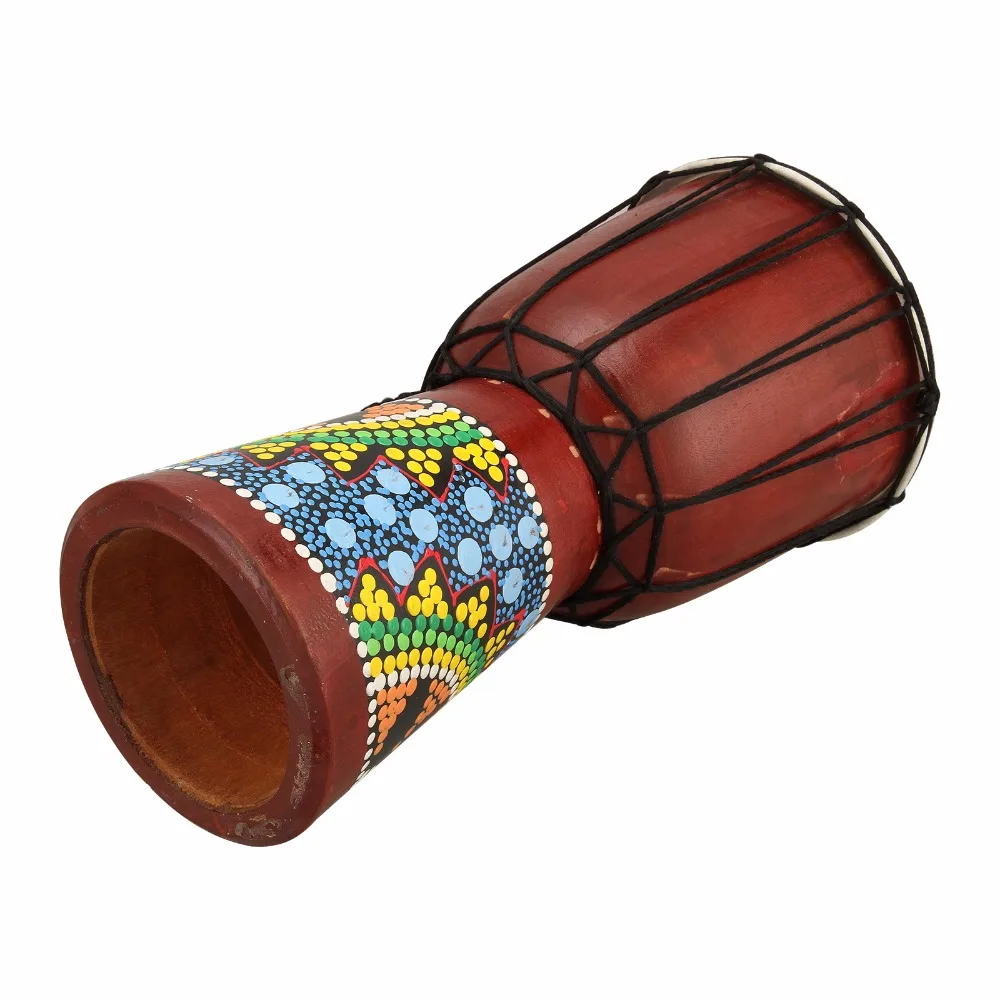 Профессиональный Африканский барабан Djembe 4 дюйма 6 дюймов деревянный ручной