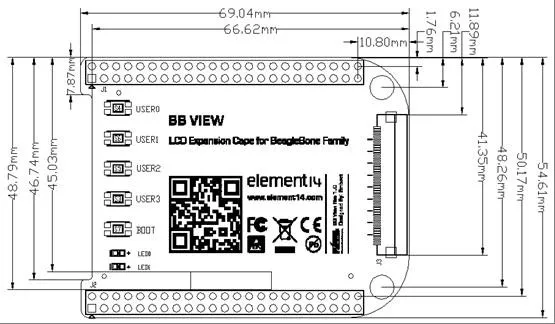 Бесплатная доставка BB-VIEW модуль расширения BeagleBone новое поколение BB-черный развитию