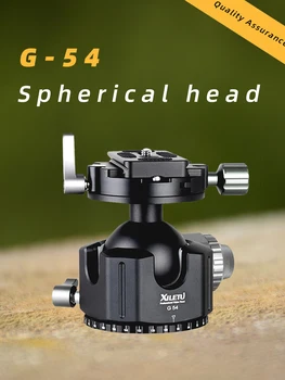 

XILETU G-54 Tripod Ball Head 360 Degree Double Panoramic Photography Aluminum Ballhead Heavy Duty With Quick Release Plate