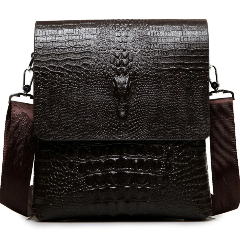 Мужской портфель, сумка-мессенджер из крокодиловой кожи для мужчин, сумка через плечо, Аллигатор, мужская сумка для ipad, планшета, ПК, ipad, мужские сумки