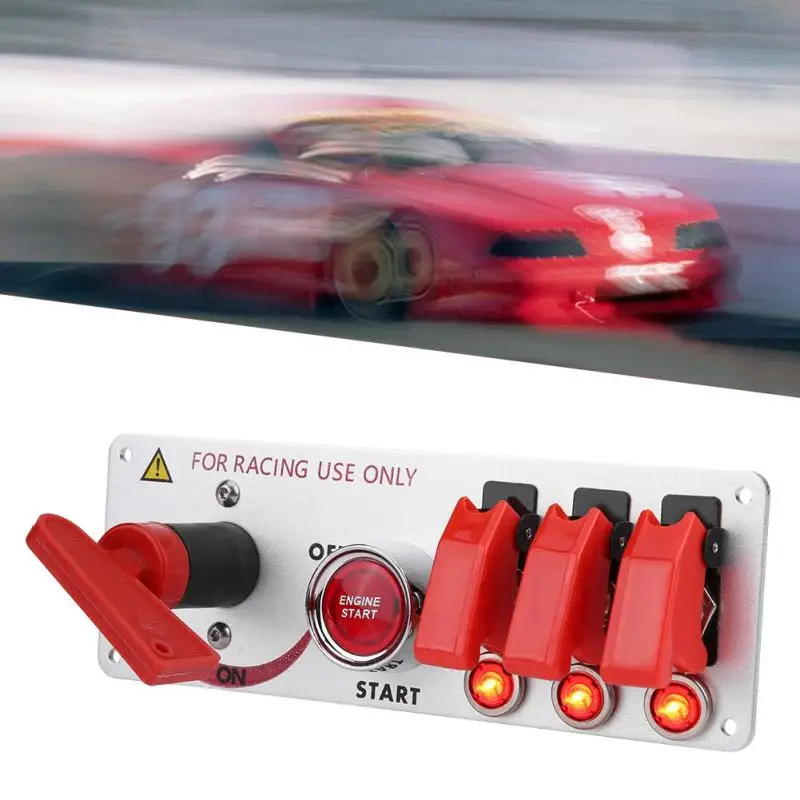 12V переключатель зажигания для гоночного автомобиля панель запуска двигателя