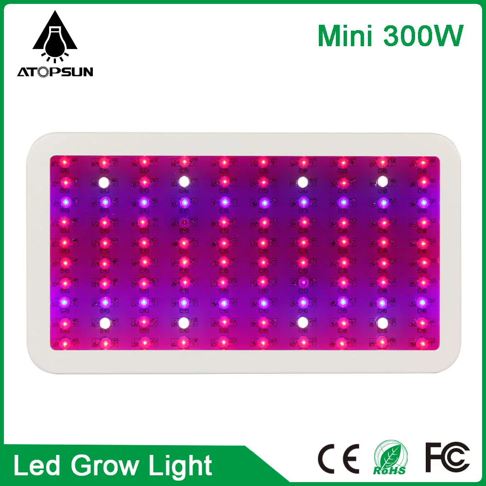 1pcs Mini Full Spectrum 100leds 300W  Led Grow Light Lamp For Flowering Plant Veg Hydroponics system plant led lampara AC85-265V