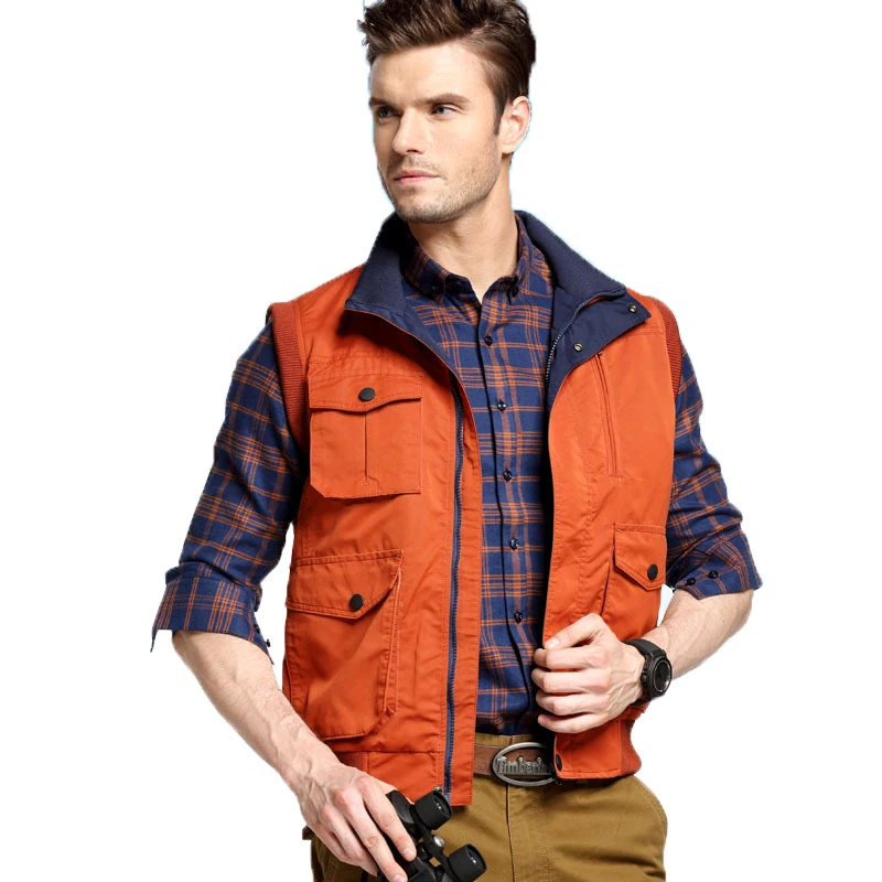 New 4XL Loose Fishing Vest Mens Outdoor Multi Pocket Clothes Male Work