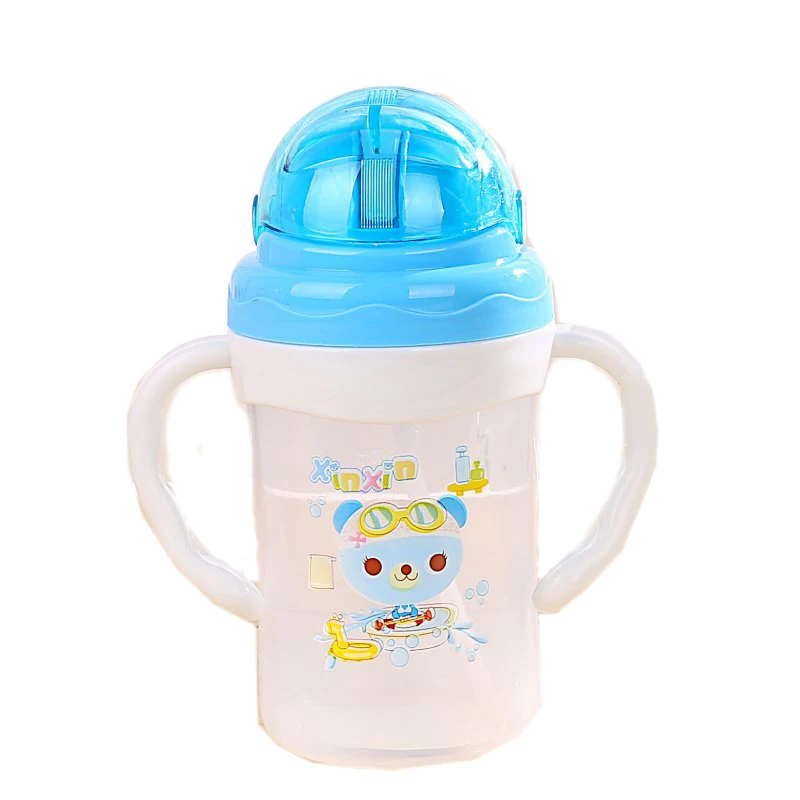 High Quality Baby Bottle Cartoon Pattern PP Thermos Baby Cup Feeding