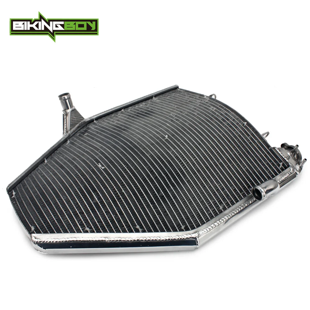 

BIKINGBOY Large Performance Racing Cooling Radiator Cooler With Guards Network For Kawasaki ZX10R ZX-10R Ninja 2017 2018 17 18