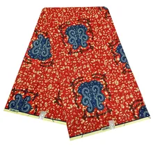 Тканевая Вощеная африканская с принтом для вечернего платья 6 ярдов Анкара Африканский воск печать ткань дешевая африканская восковая ткань последняя