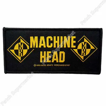 

Machine Head Band Logo Merchandise Music Band Woven IRON On Patch T shirt Transfer APPLIQUE Heavy Metal Rock Punk Badge