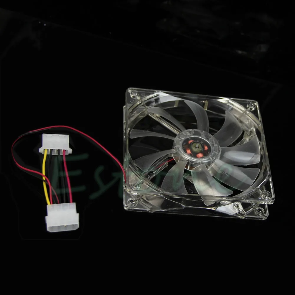 

1pcs 120mm Fans 4 LED Blue cooler for Computer PC Case cool Cooling