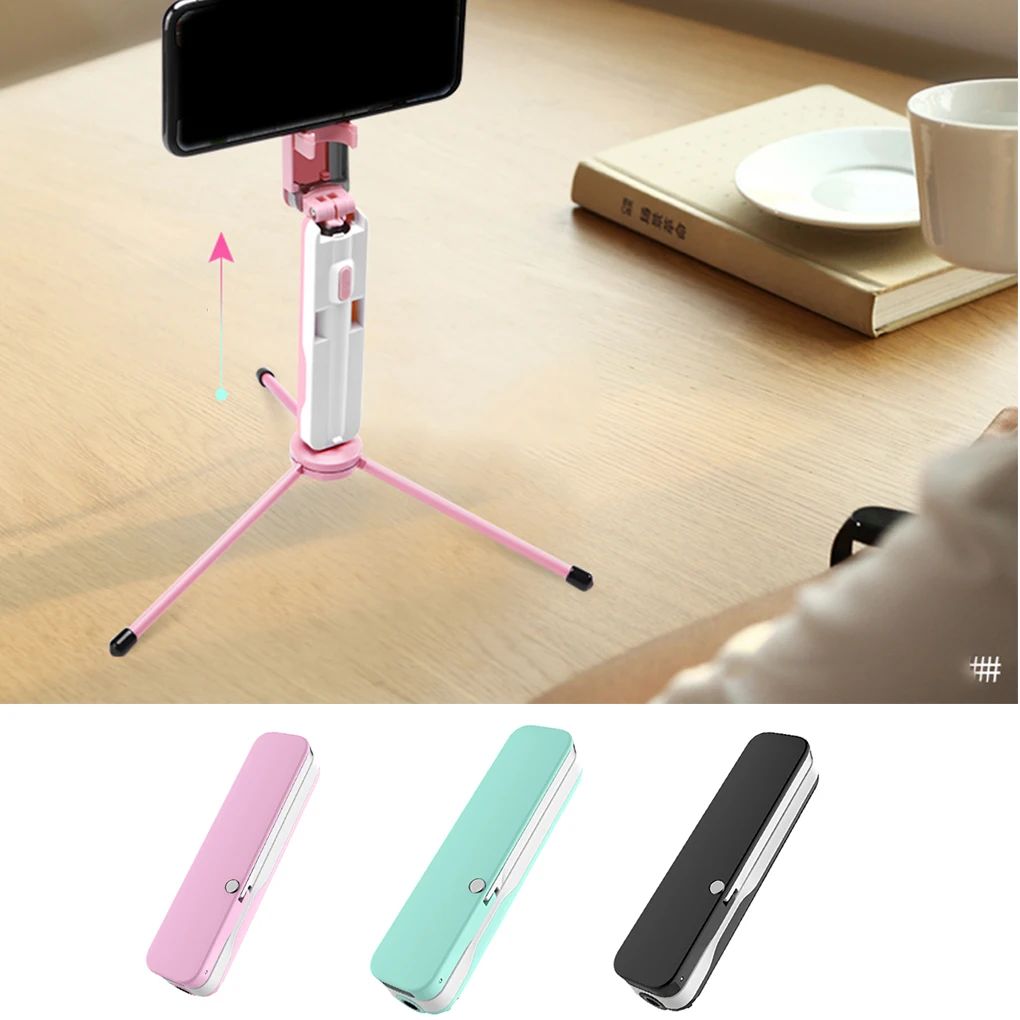 

Extendable Handheld Mini Selfie Stick Smart Phone Holder Foldable Bluetooth/Wired Remote Shutter