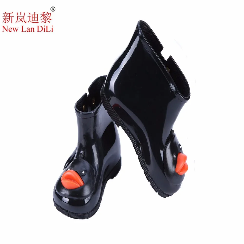Mini-Melissa-Duck-Rain-Boot-Rhubarb-Children-Shoe-2017-New-Winter-Side-Rivets-PVC-Dough-Kids (3)