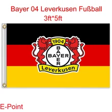 1 piece Deutschland (Bundesliga) Bayer 04 Leverkusen FC hanging decoration Flag B 3ft*5ft (150cm*90cm)