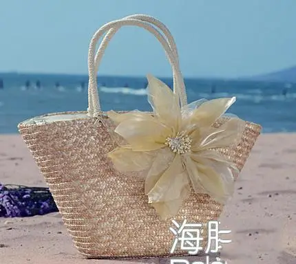 Соломенная Сумка, новинка,, летняя мода, пляжные сумки, тканый светильник, материал, женская сумка A1139 - Цвет: raw  color