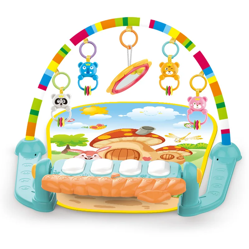 Игровой коврик Huanger Baby 3 в 1 развивающий музыкальный с клавиатурой для детей