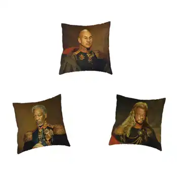 

Retro Retro Style Cushion Cover Europe And The United States Various Star Character Avatar Pattern Office Decoration Pillowcase
