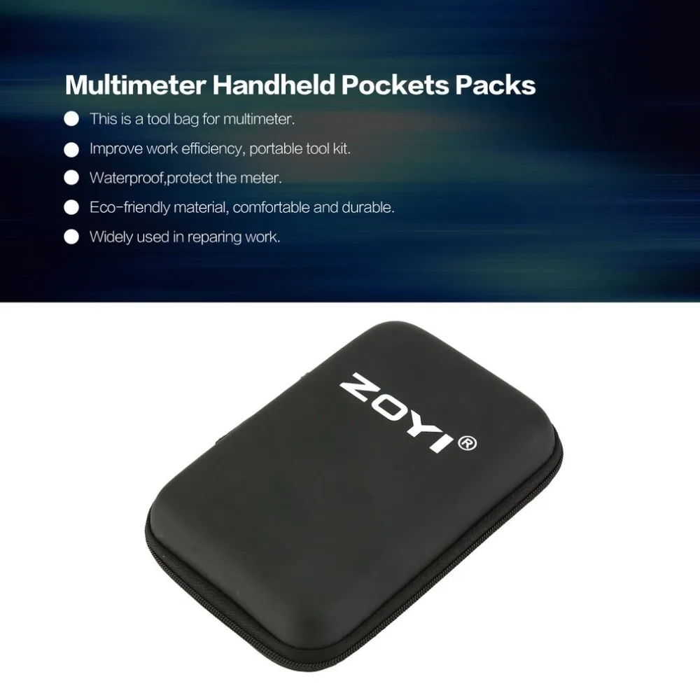 ZOYI Multimeter Handheld Package Tool Carry Bag Electrical Pockets Packs Organizer Hardware Multitester Meter Tester Bags