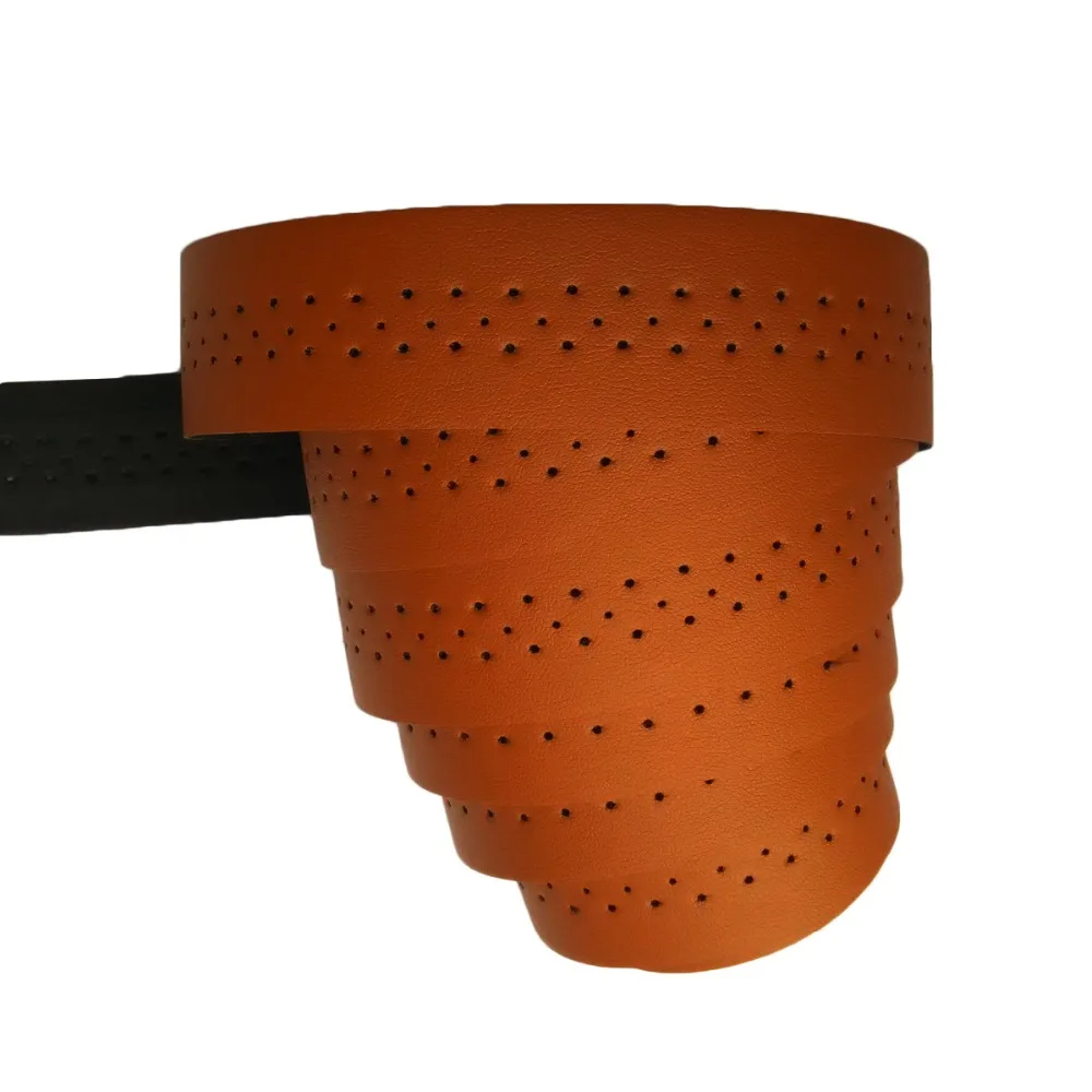 2PCS KINGOU Brown Synthetic Leather Road Bike Handlebar Tape Bicycle Bar Tapes