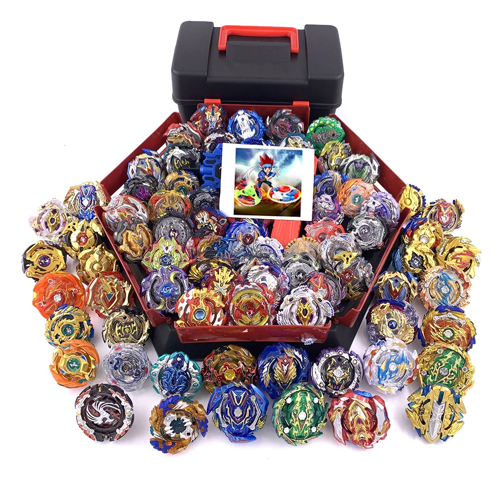 

79Pcs Launchers Beyblade Toys All models storage box set Tops Toupie Metal God Burst Spinning Top Bey Blade Blades Toy bay blade