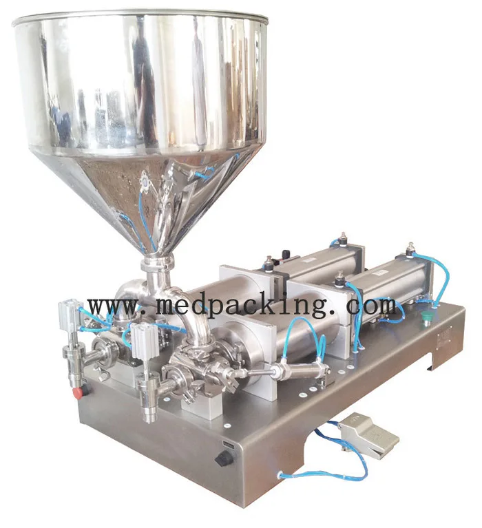 

100-1000ml double heads  Filling Machine and it's semi-automatic