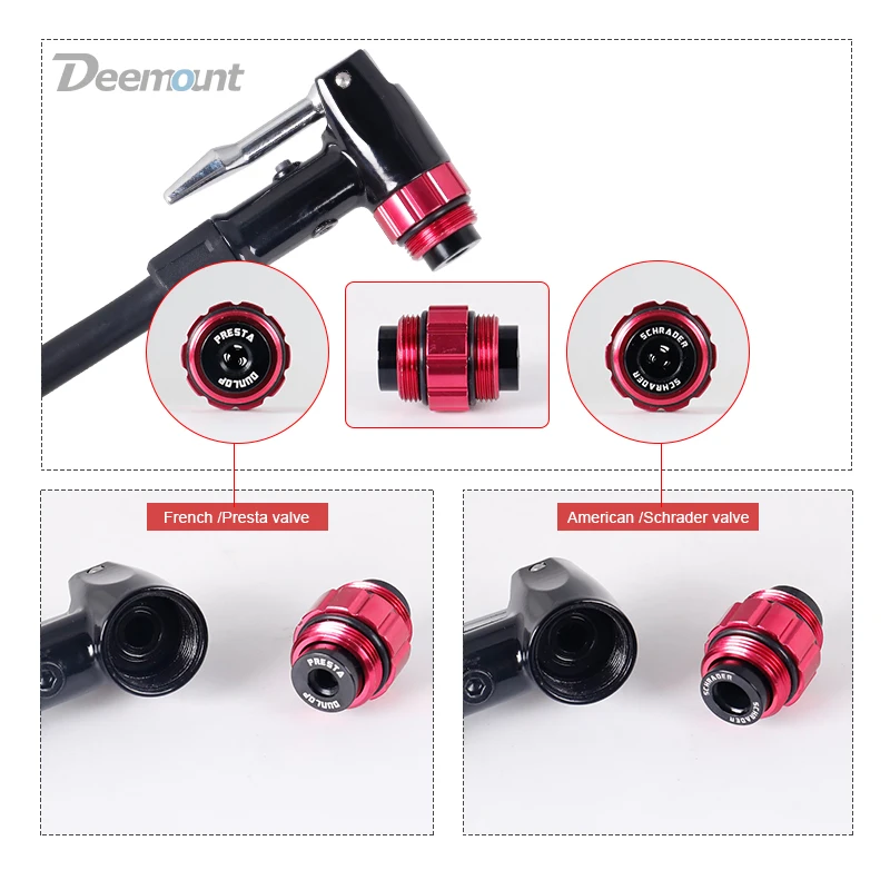 1Pc Bicycle Pump Parts Adapter Dual Head F/V A/V Schrader/Presta Valve TOP 1Pc Bicycle Pump Parts Adapter Dual Head F/V A/V Schrader/Presta Valve TOP
