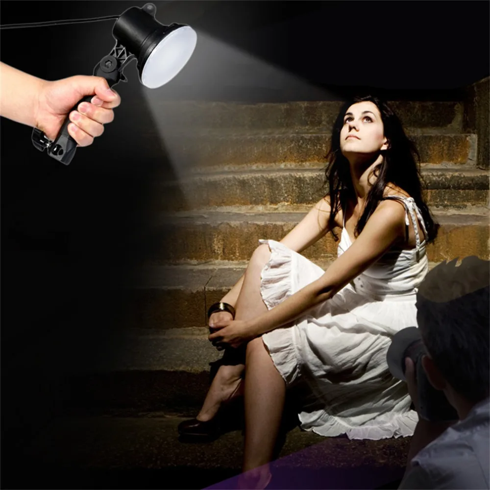 

Handheld Portable LED Lamp Photography Studio Light Bulb US/EU Plug Bright For Portrait Softbox Fill Light Camera Lights EU