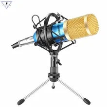 Bm 800 Mikrofon kondenser ses kayıt Bm800 Mikrofon şok dağı ile radyo yayını şarkı kayıt KTV Karaoke