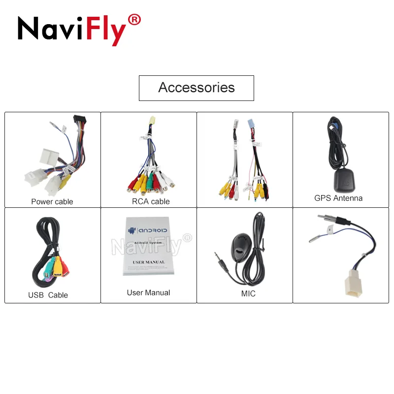 Clearance NaviFly IPS+DSP 2 Din Android 9.0 Car DVD Player Stereo GPS Navigation for Toyota RAV4 Corolla Vios Hilux Terios Fortune 5
