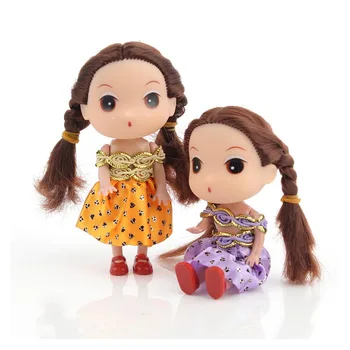 

12CM Gold Hair Cute Lovely Baby Toys Children Girl Doll Kids Gifts