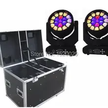 2 шт./лот) Flycase упаковка 19*12 Вт Светодиодный источник удивительные HAWKEYE луч мыть движущаяся головка DMX этап B-Eye Movinghead лучевые прожекторы